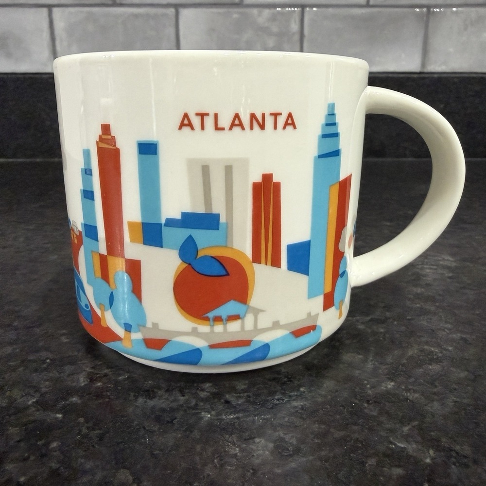 Starbucks Atlanta 2012 Coffee Mug You Are Here‎ Collection 14 oz- Display Only